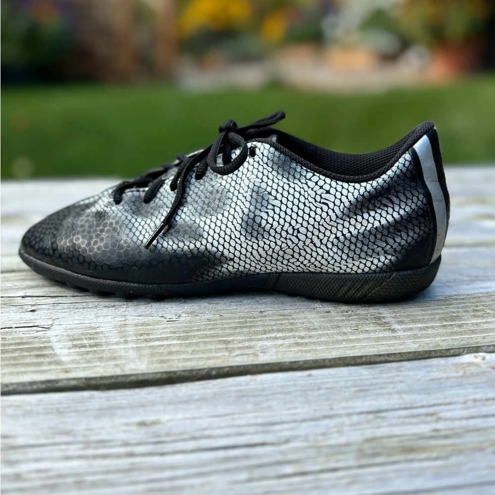 Adidas F5 Turf Soccer Boots Black & Silver